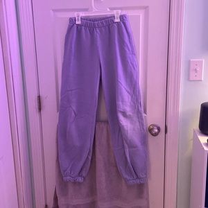 Brandy Melville John Galt lavender Rosa sweatpants one size fits all